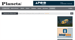 Desktop Screenshot of planetanews.com.br