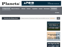 Tablet Screenshot of planetanews.com.br